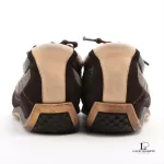 Louis Vuitton Year 04 brown leather and fabric ladies' sneakers, size 37, view 9
