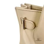 Furla beige and nude soft leather petite satchel bag, view 11