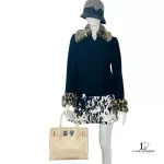 Furla beige and nude soft leather petite satchel bag, view 13
