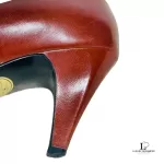 Yves Saint Laurent brown leather heeled pumps, size 35.5, view 15