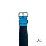 Prada black and blue two-tone leather belt, size 90, view 3