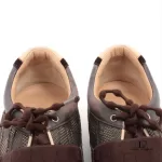Louis Vuitton Year 04 brown leather and fabric ladies' sneakers, size 37, view 5