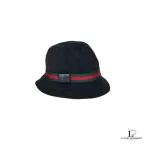 Gucci Sherryline Ophidia black bucket hat with cashmere and wool lining, size L, view 2