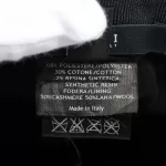 Gucci Sherryline Ophidia black bucket hat with cashmere and wool lining, size L, view 8