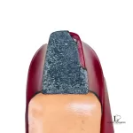 Salvatore Ferragamo maroon leather court shoes, size US 6, view 13