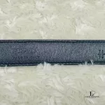 Prada black and blue two-tone leather belt, size 90, view 6