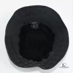Gucci Sherryline Ophidia black bucket hat with cashmere and wool lining, size L, view 6