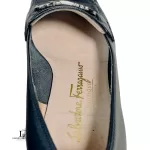 Salvatore Ferragamo black calf leather loafers, size US 4.5, view 11