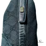 Gucci GG monogram black leather and fabric Jackie-type hobo bag, view 13