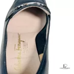 Salvatore Ferragamo black calf leather loafers, size US 4.5, view 12