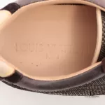 Louis Vuitton Year 04 brown leather and fabric ladies' sneakers, size 37, view 6