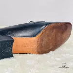 Salvatore Ferragamo black calf leather loafers, size US 4.5, view 14