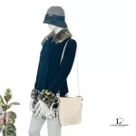 Coach off white cross-grained leather bucket-type shoulder bag, view 11