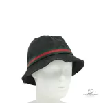 Gucci Sherryline Ophidia black bucket hat with cashmere and wool lining, size L, view 3