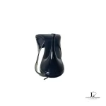 Bruno Magli black patent leather open-toe slingbacks, size 34, view 10