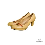Anteprima nude leather platform pumps, size 34.5, view 2