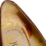 Yves Saint Laurent mahogany brown leather low-heel pumps, size 35.5, view 19