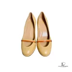 Anteprima nude leather platform pumps, size 34.5, view 3