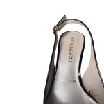 Bruno Magli black patent leather open-toe slingbacks, size 34, view 5