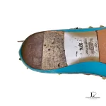 Valentino Garavani Rockstud sky blue patent leather pointed-toe flats, size 37.5, view 10