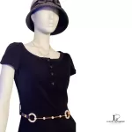 Dolce & Gabbana leopard print Swarovski crystal dress belt, size 80, view 18