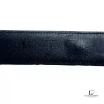 Salvatore Ferragamo black leather belt with gold detail, size 75, view 9