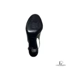 Bruno Magli black patent leather open-toe slingbacks, size 34, view 8