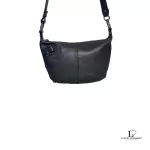 Furla dark grey leather crossbody bag, view 3