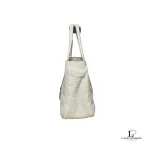Furla cream moc croc small leather handbag, view 5