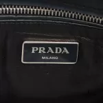 Prada Glace Fuoco dark navy calf leather two-way twin pocket bag BN2625, view 11