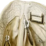 Furla cream moc croc small leather handbag, view 15