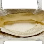 Furla cream moc croc small leather handbag, view 16