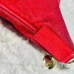 Gucci red suede leather crossbody bag, view 11