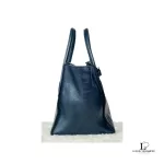 Prada Glace Fuoco dark navy calf leather two-way twin pocket bag BN2625, view 14