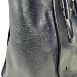 Prada Glace Fuoco dark navy calf leather two-way twin pocket bag BN2625, view 28