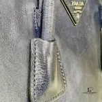 Prada Glace Fuoco dark navy calf leather two-way twin pocket bag BN2625, view 29