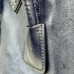Prada Glace Fuoco dark navy calf leather two-way twin pocket bag BN2625, view 30