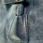 Prada Glace Fuoco dark navy calf leather two-way twin pocket bag BN2625, view 31