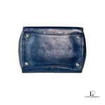 Prada Glace Fuoco dark navy calf leather two-way twin pocket bag BN2625, view 16