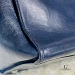 Prada Glace Fuoco dark navy calf leather two-way twin pocket bag BN2625, view 34