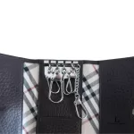 Burberry brown grain leather 5 key case, view 4