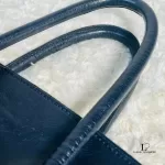 Prada Glace Fuoco dark navy calf leather two-way twin pocket bag BN2625, view 19