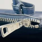 Prada Glace Fuoco dark navy calf leather two-way twin pocket bag BN2625, view 24