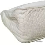 Furla cream moc croc small leather handbag, view 7
