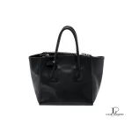 Prada Glace Fuoco dark navy calf leather two-way twin pocket bag BN2625, view 2