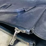 Prada Glace Fuoco dark navy calf leather two-way twin pocket bag BN2625, view 25