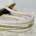 Furla cream moc croc small leather handbag, view 11