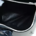 Prada Glace Fuoco dark navy calf leather two-way twin pocket bag BN2625, view 8