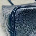 Chanel Medallion black caviar leather tote bag, view 13