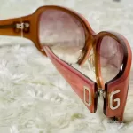 Dolce & Gabbana DG914S translucent pinkish brown sunglasses, view 9